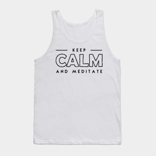 keep calm and meditate Tank Top